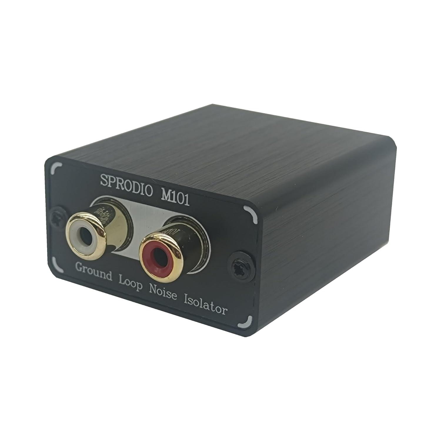 RCA Ground Loop Noise Filter Stereo Audio Noise Isolator Box ...