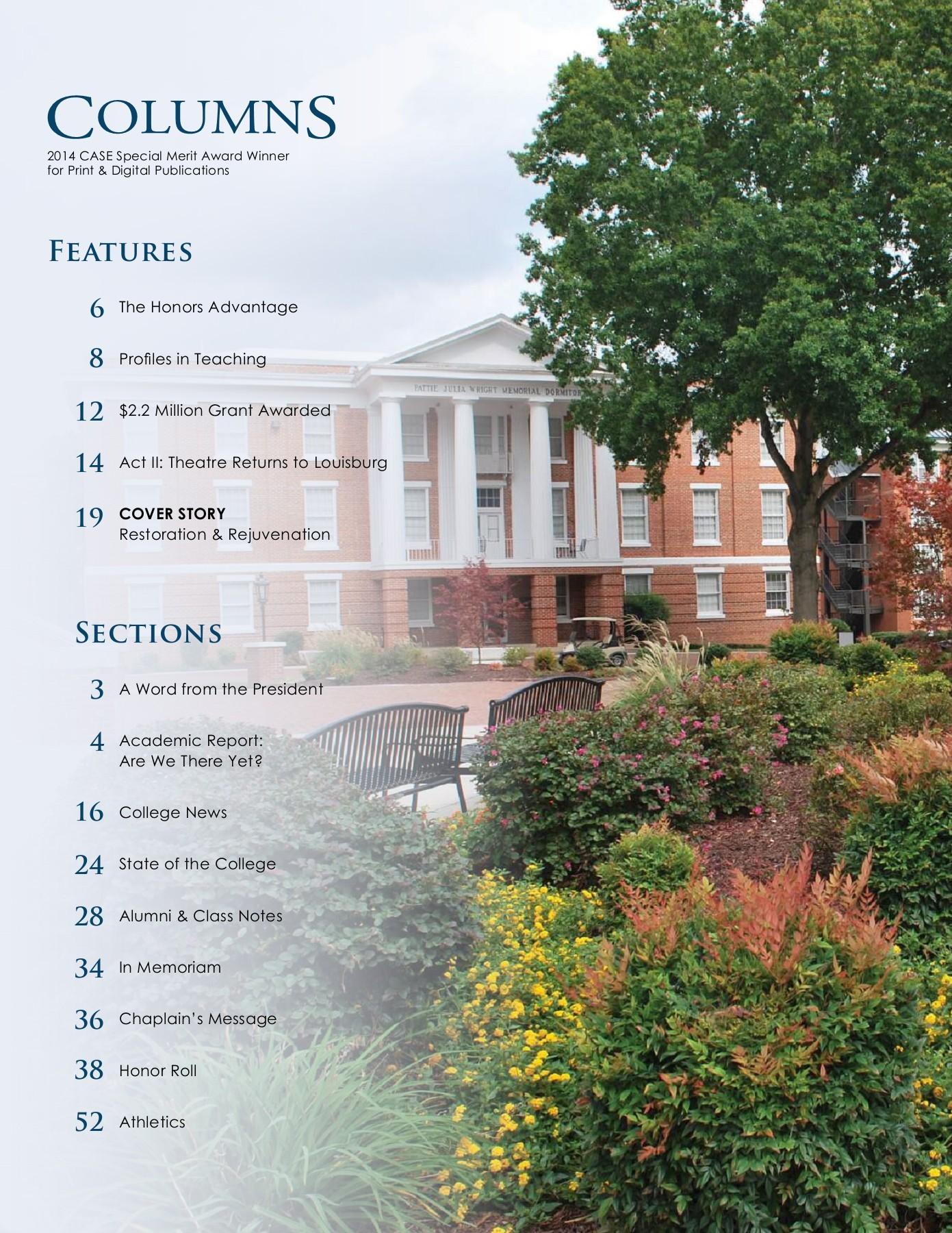 Columns 2014 - Mrs.-Louisburg college | PubHTML5
