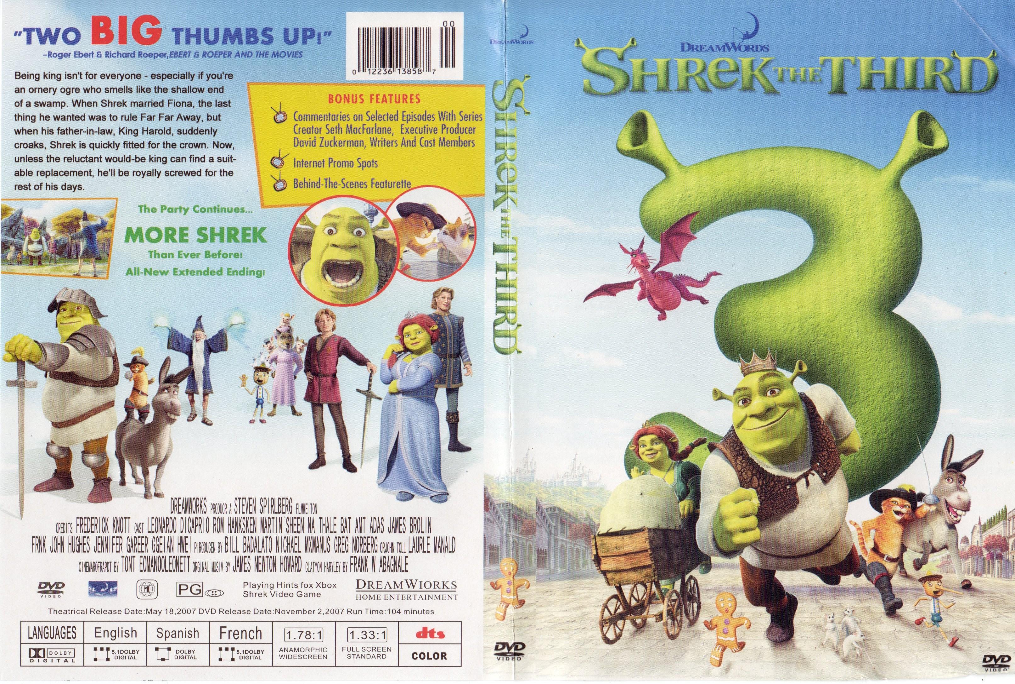 COVERS.BOX.SK ::: shrek the third - high quality DVD / Blueray / Movie