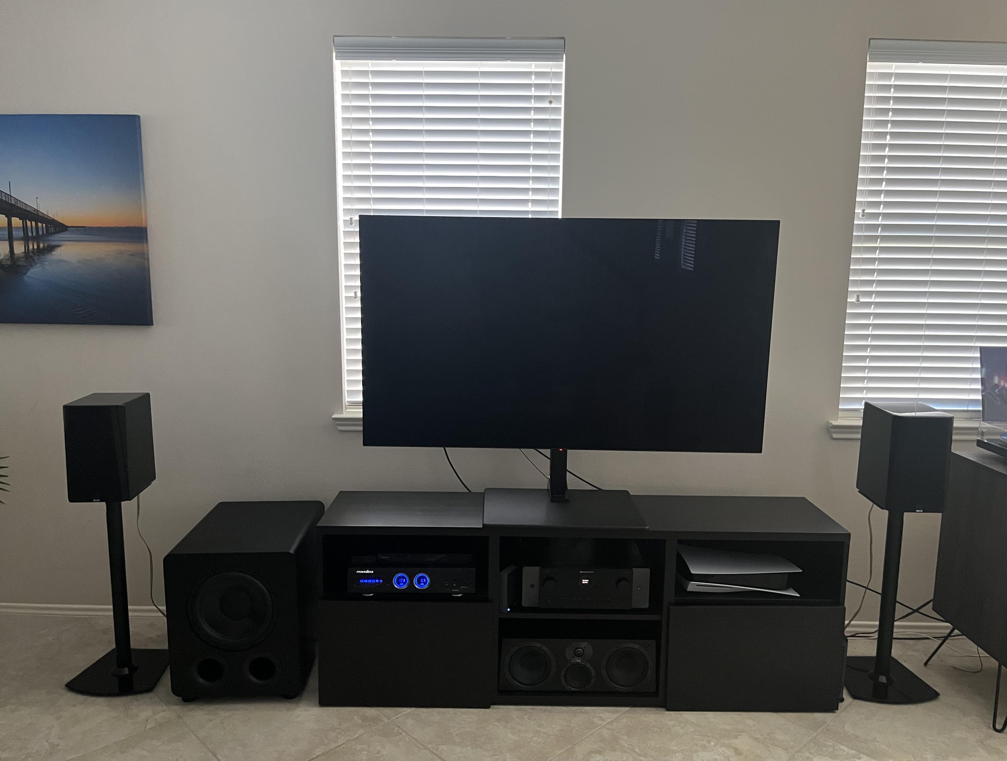 Got my new gear all setup. Marantz Cinema 60 AVR, SVS Ultra Center ...