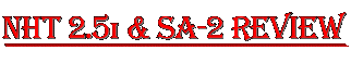NHT 2.5i and SA-2 Review